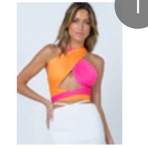 Shimmer and multi color wrap tops NWT